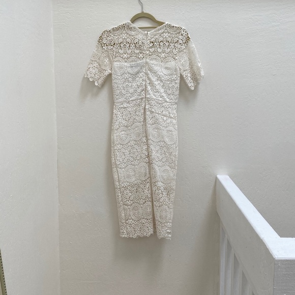 Lulus- White Dress M - Picture 3 of 7